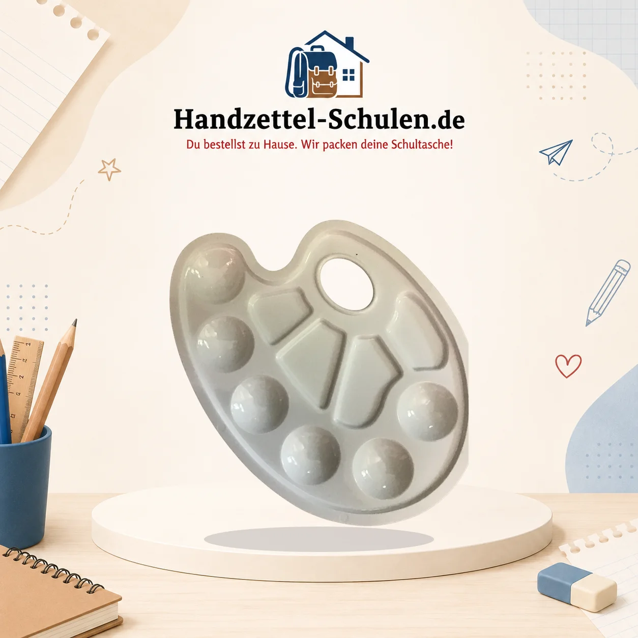 Mischpalette als Schulmaterial für Schule und Unterricht