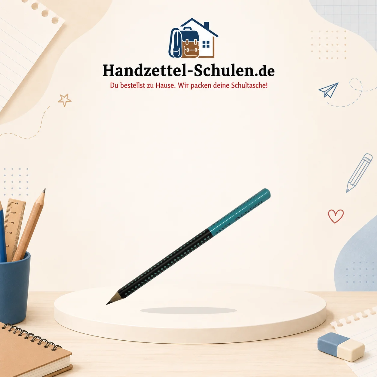 Bleistift Jumbo grip als Schulmaterial für Schule und Unterricht