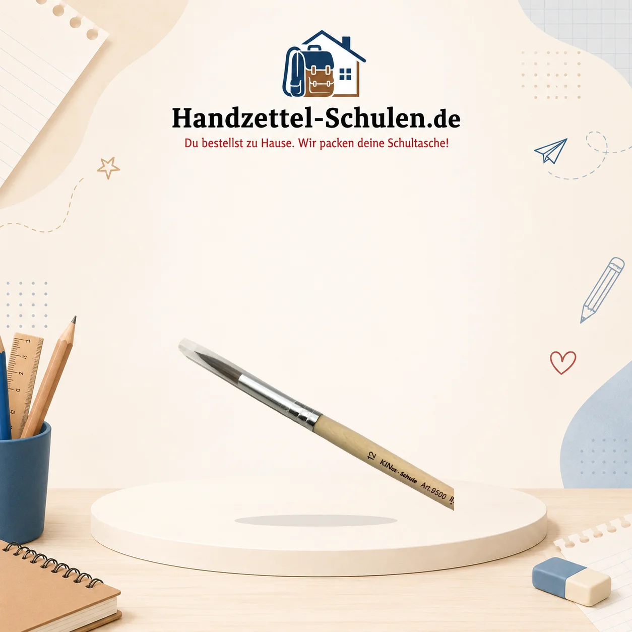 Pinsel 12 als Schulmaterial für Schule und Unterricht