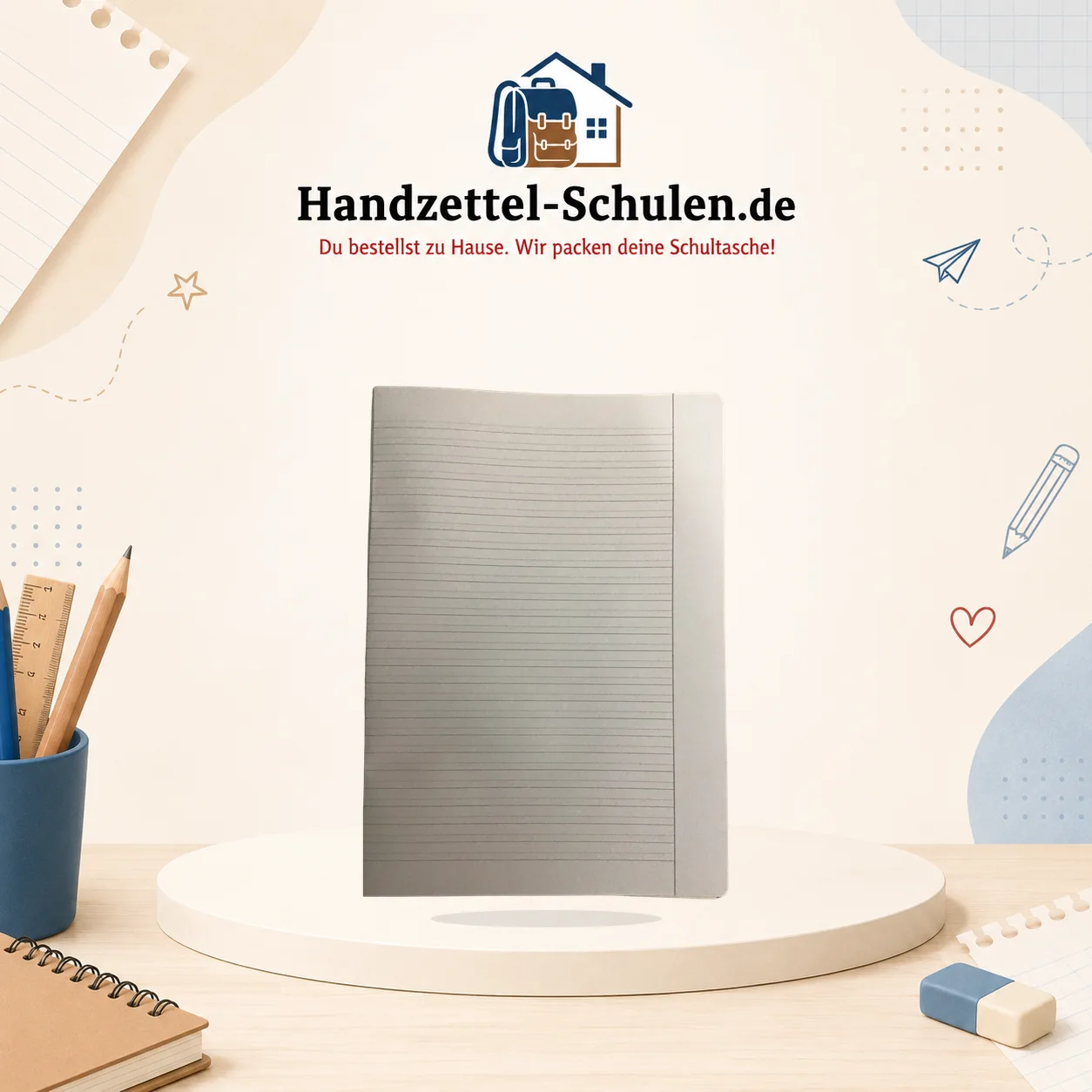 Schreibheft (Lineatur dm) A4 als Schulmaterial für Schule und Unterricht