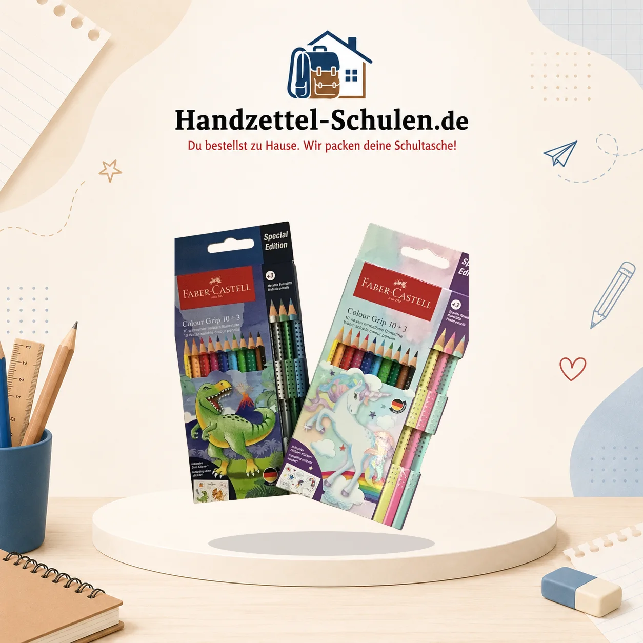 Buntstifte als Schulmaterial für Schule und Unterricht