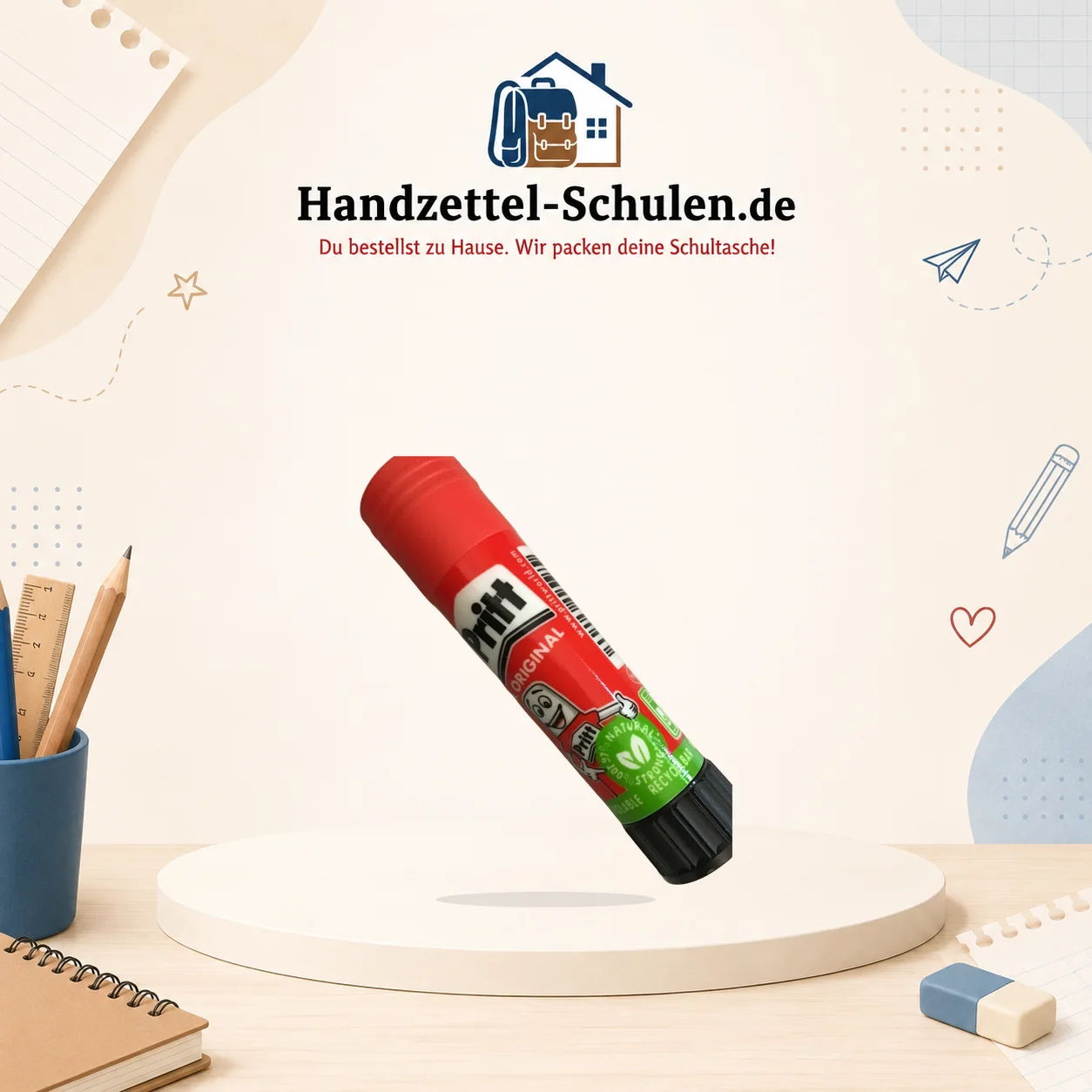 Klebestift Pritt groß als Schulmaterial für Schule und Unterricht