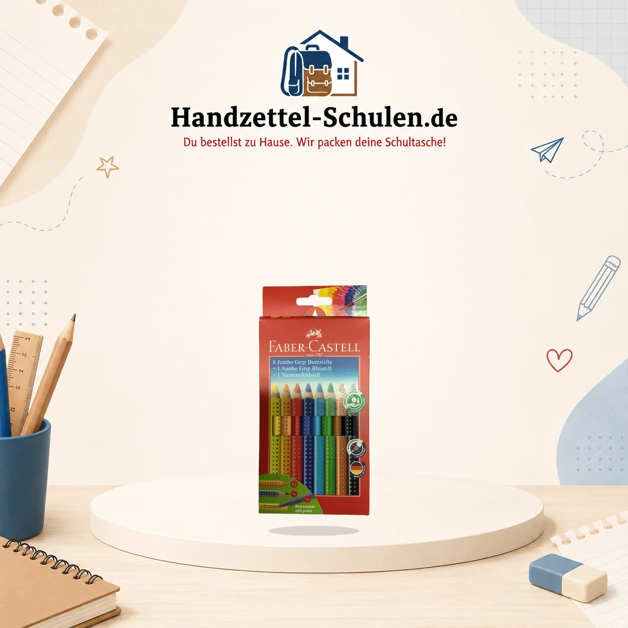 Buntstifte Jumbo Grip als Schulmaterial für Schule und Unterricht