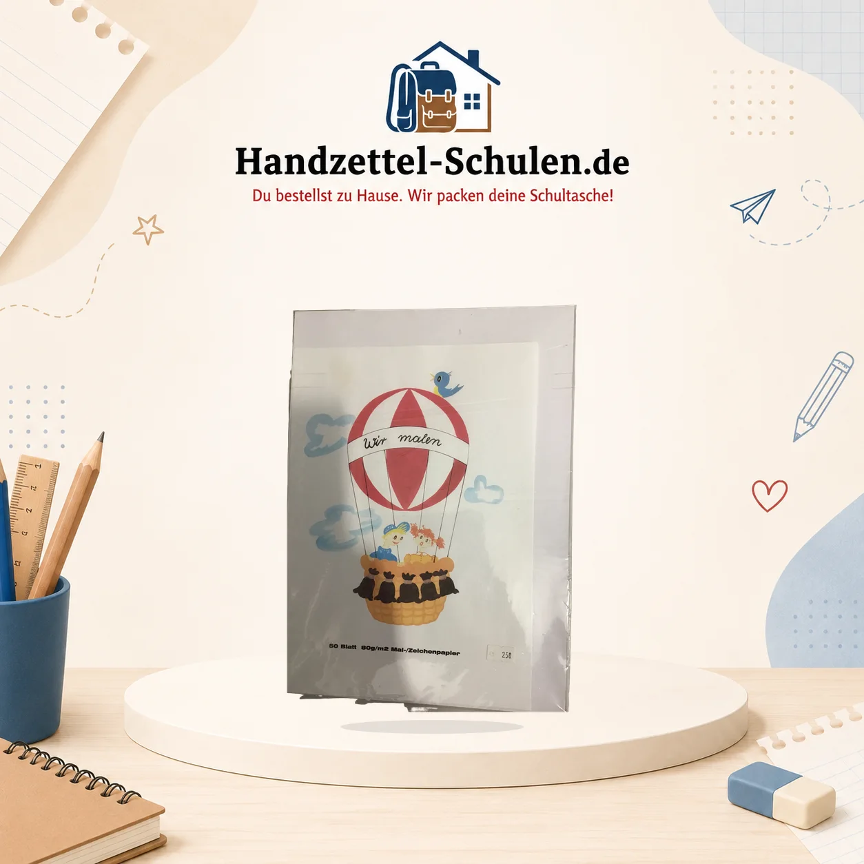 Zeichenpapier A4 als Schulmaterial für Schule und Unterricht