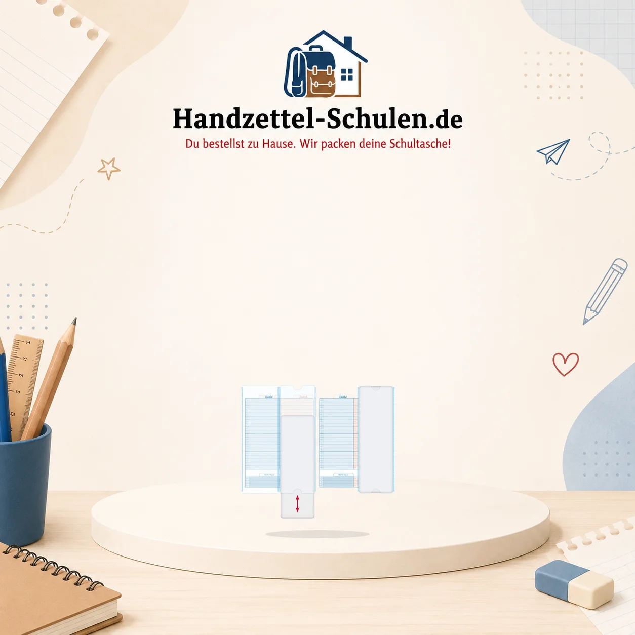 Vokabelheft A5 Lineatur 53 mit Lernhilfe als Schulmaterial für Schule und Unterricht