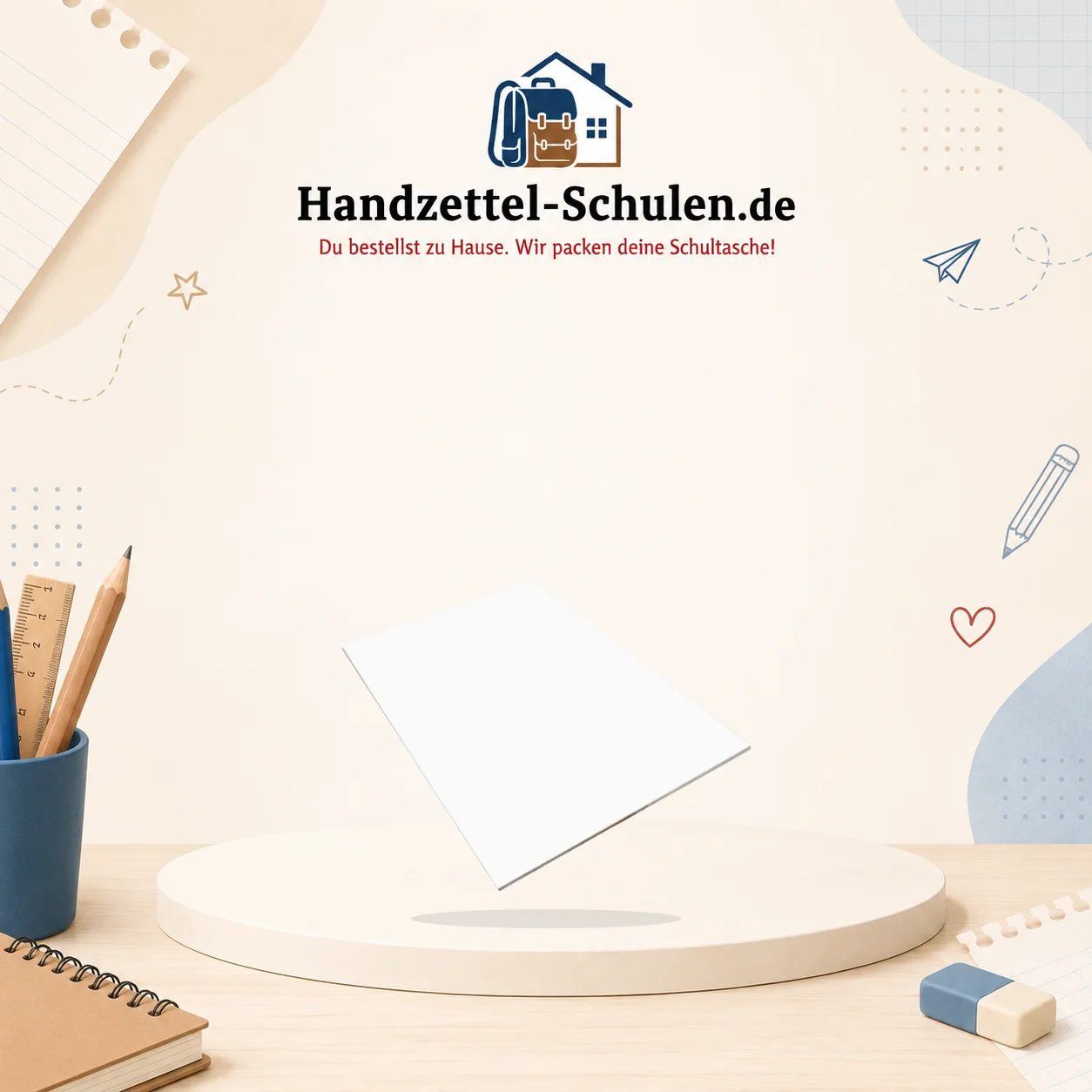 Zeichenkarton A4 weiß als Schulmaterial für Schule und Unterricht