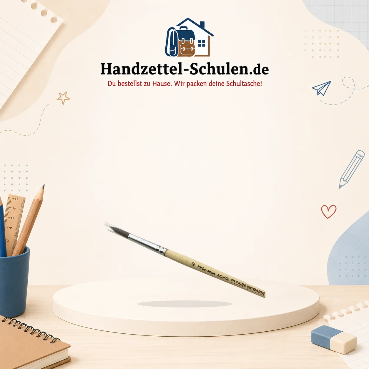 Pinsel 10 als Schulmaterial für Schule und Unterricht