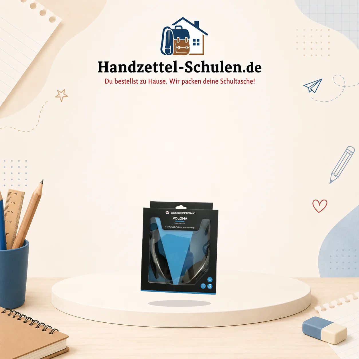 Kopfhörer als Schulmaterial für Schule und Unterricht