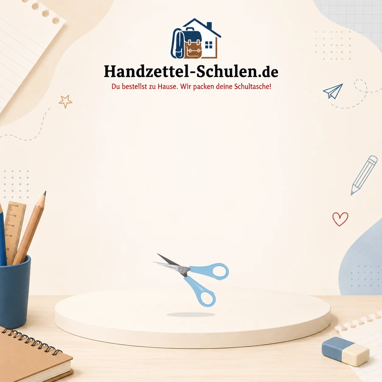 Bastelschere spitz als Schulmaterial für Schule und Unterricht