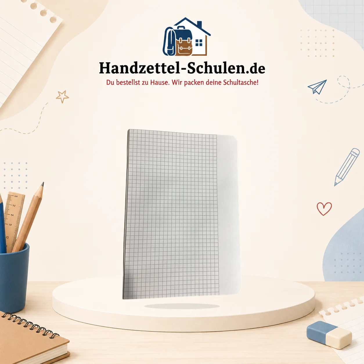 Schulheft (Lineatur 10) A5 als Schulmaterial für Schule und Unterricht
