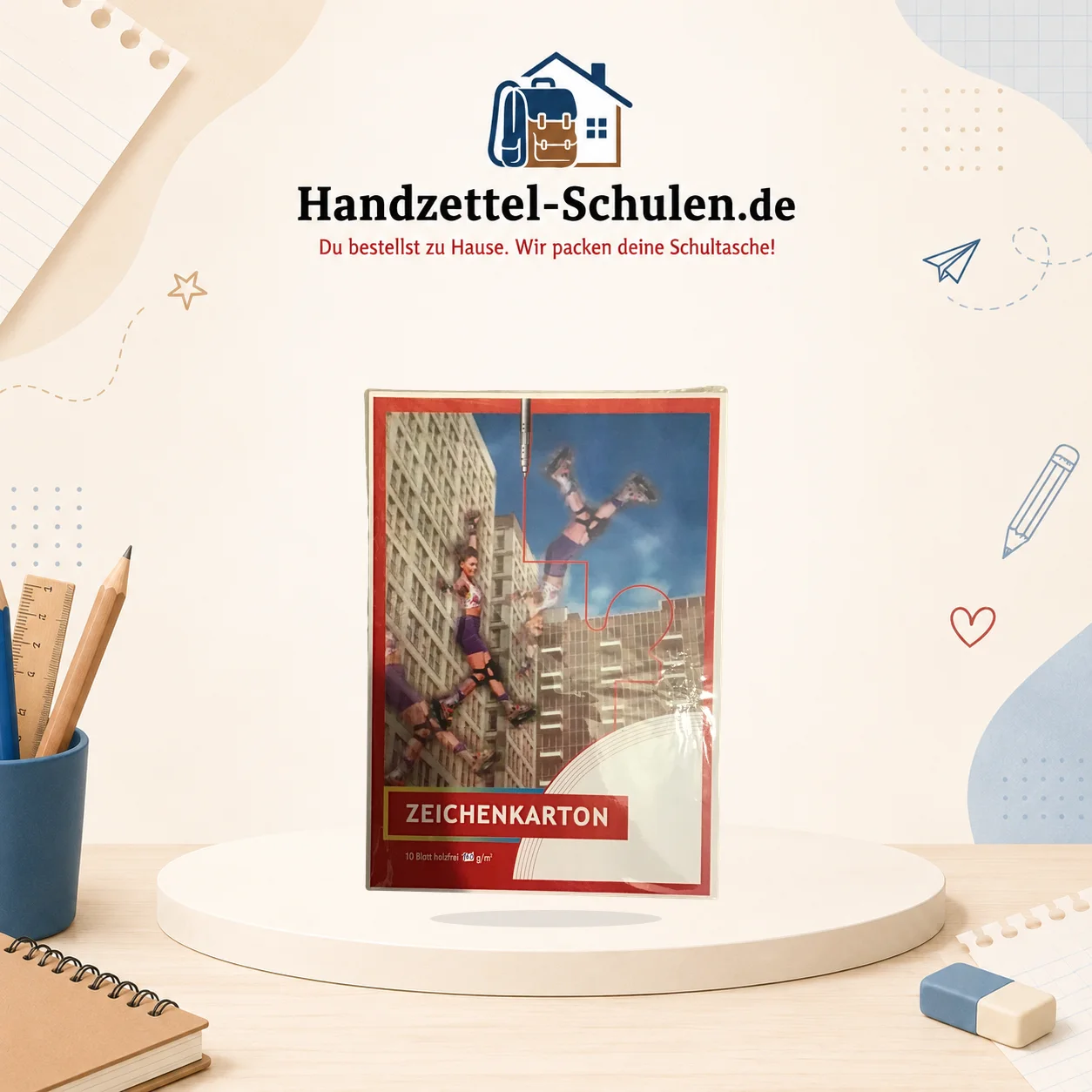 Zeichenkarton A4 als Schulmaterial für Schule und Unterricht