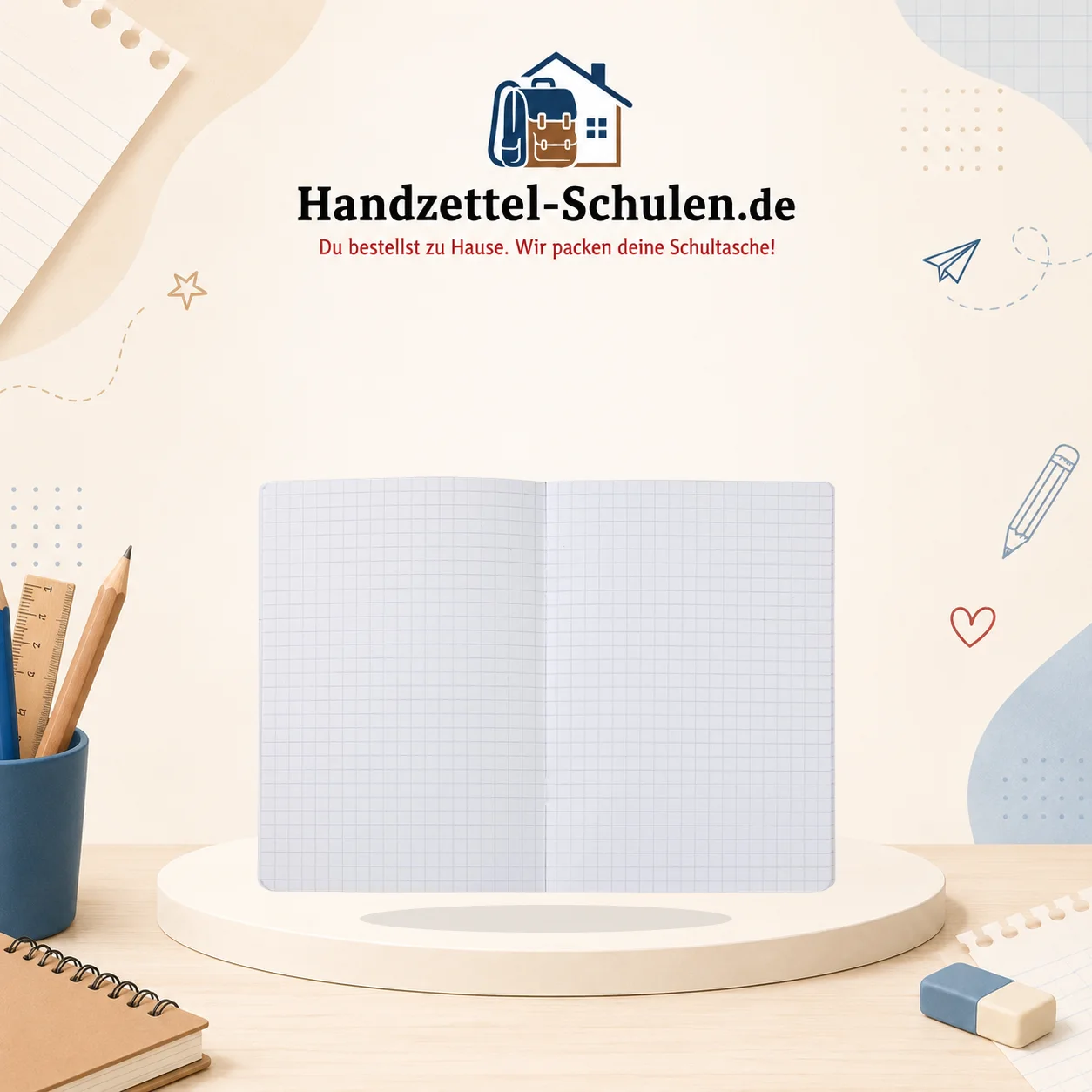 Rechenheft A5 (Lineatur 7) als Schulmaterial für Schule und Unterricht