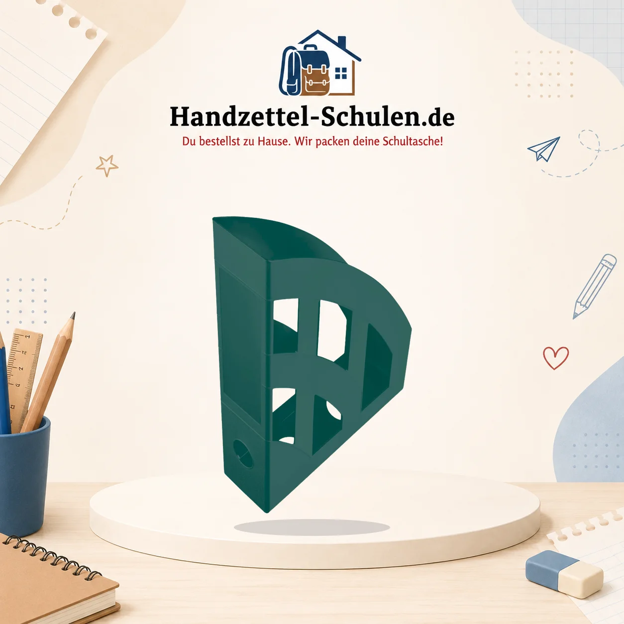 Stehsammler Kunststoff A4 als Schulmaterial für Schule und Unterricht