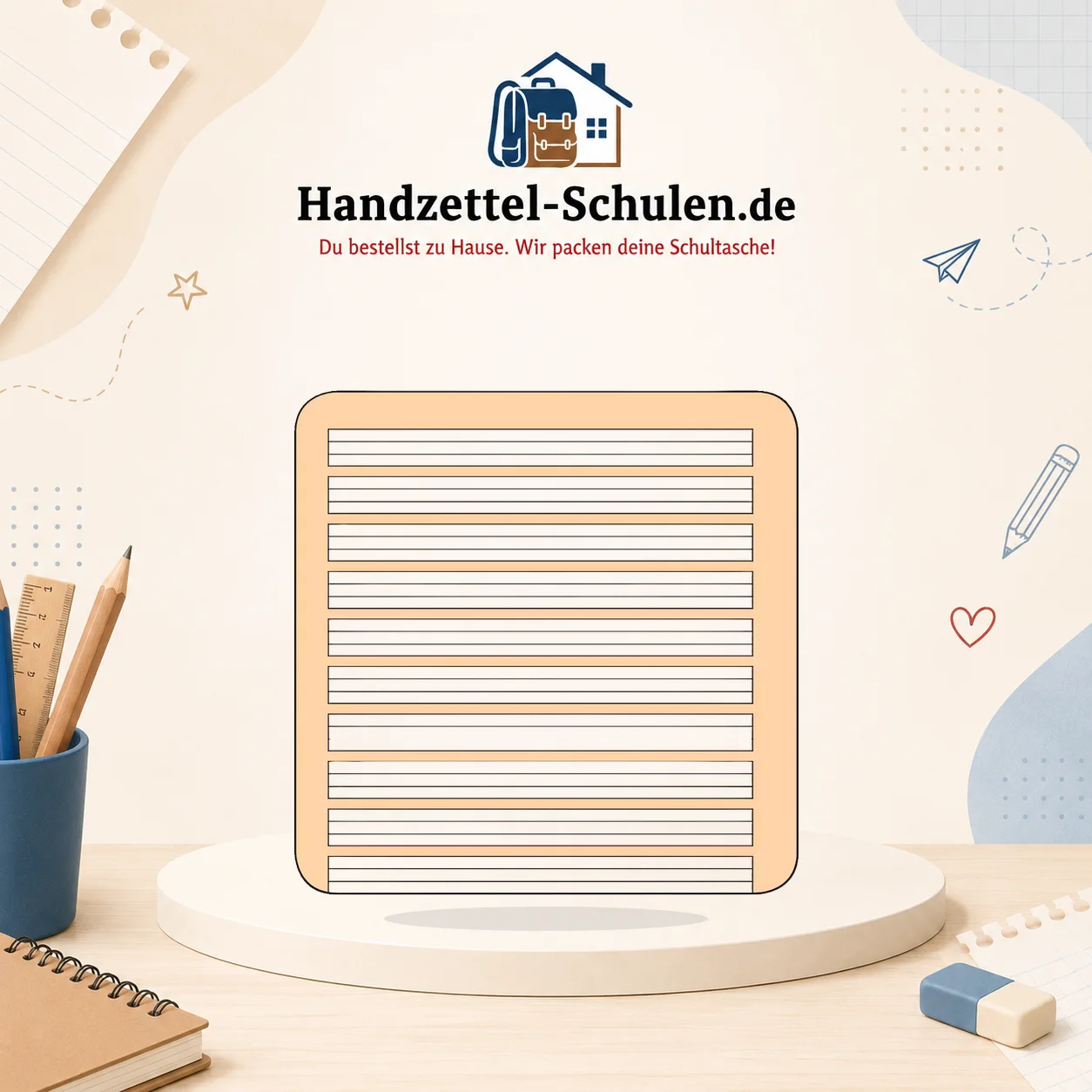 Schreibheft A5 Lineatur 1 als Schulmaterial für Schule und Unterricht