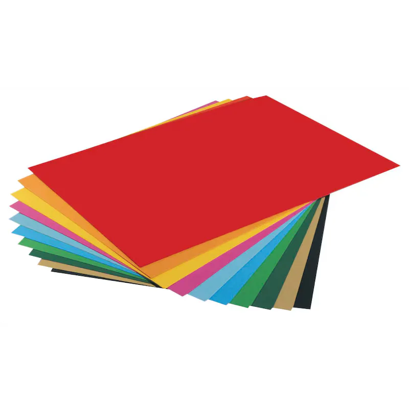 Tonzeichenpapier A4 Verschiedene Farben als Schulmaterial für Schule und Unterricht
